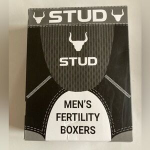 New STUD Mens fertility and Varicocele boxer briefs size XXL Black